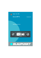 Blaupunkt Bronx-MP-75 - Owners Manual